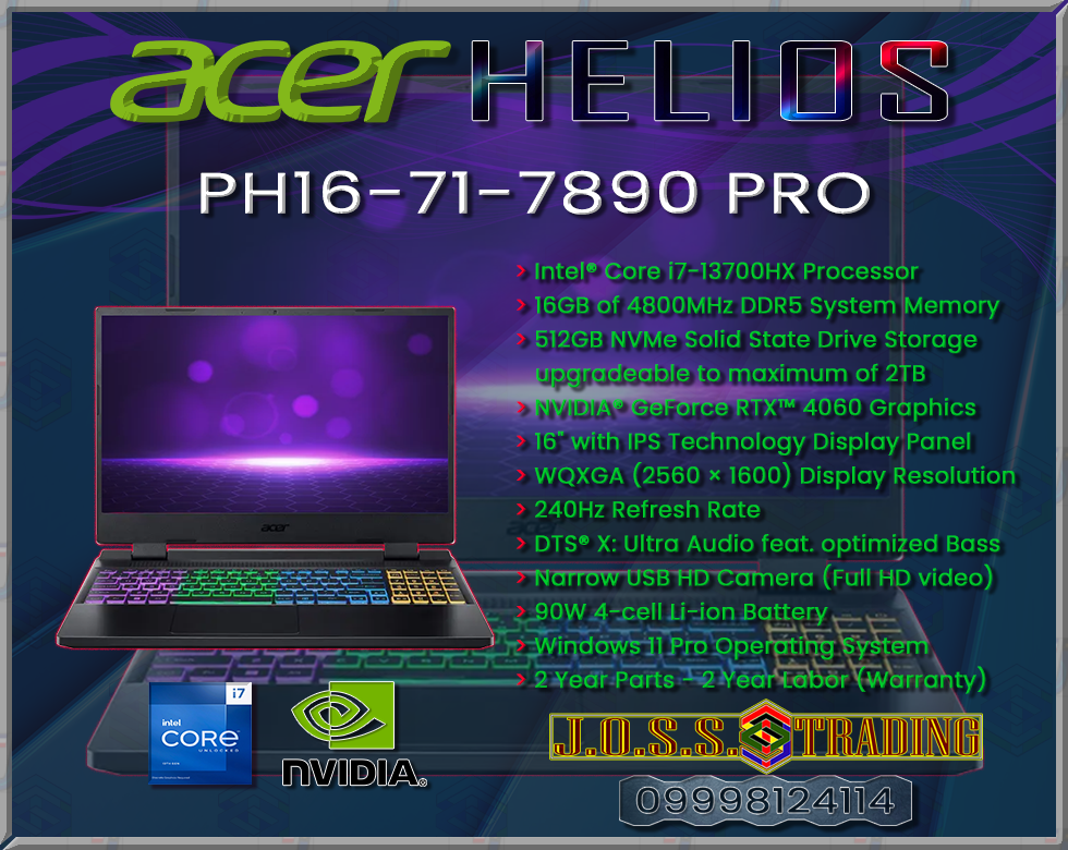 ACER PREDATOR HELIOS 300 GAMING NOTEBOOK-LAPTOP
