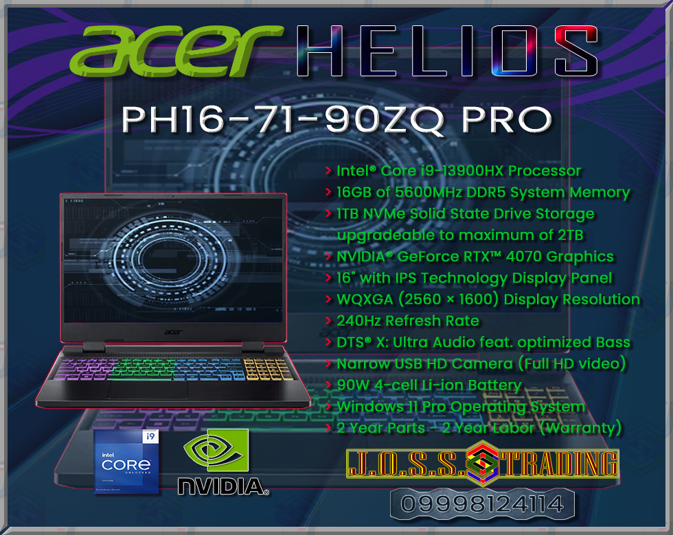 ACER PREDATOR HELIOS 300 GAMING NOTEBOOK-LAPTOP