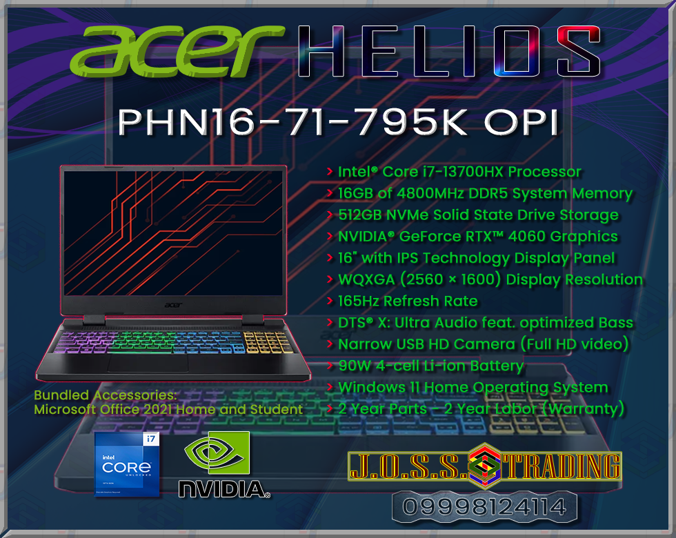 ACER PREDATOR HELIOS NEO GAMING NOTEBOOK-LAPTOP