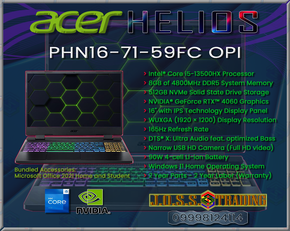 ACER PREDATOR HELIOS NEO GAMING NOTEBOOK-LAPTOP