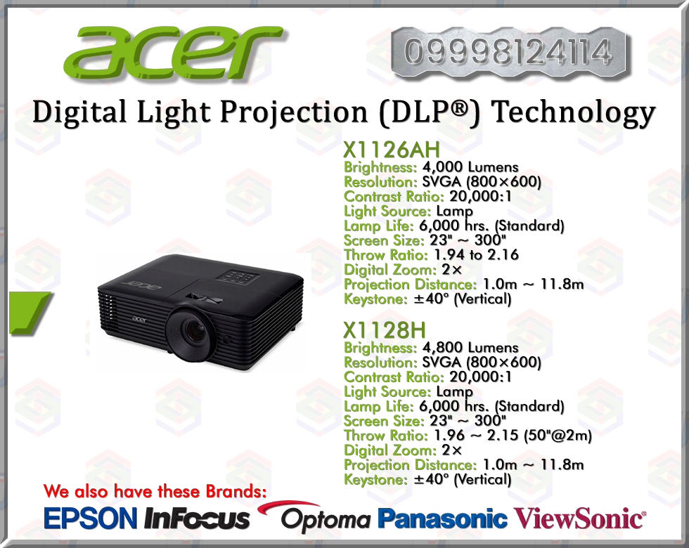 ACER PROJECTOR | DIGITAL LIGHT PROJECTION (DLP®) TECHNOLOGY