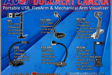 AVerVision Document Camera | Portable USB FlexArm Mechanical Arm Visualizer