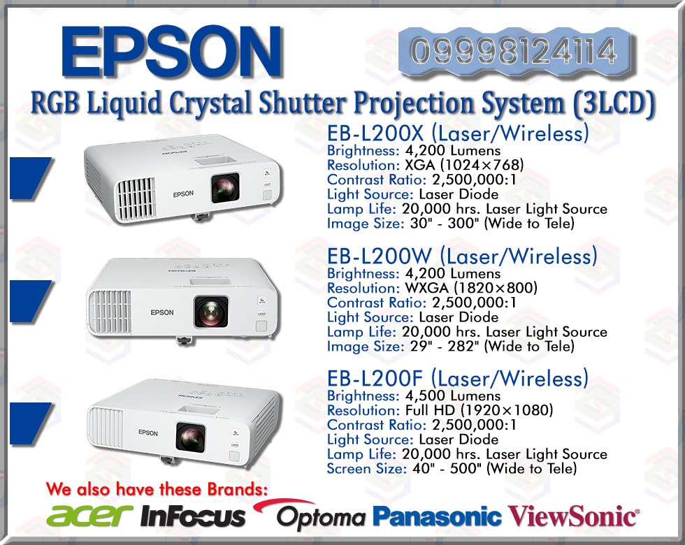 EPSON PROJECTOR | 3LCD TECHNOLOGY