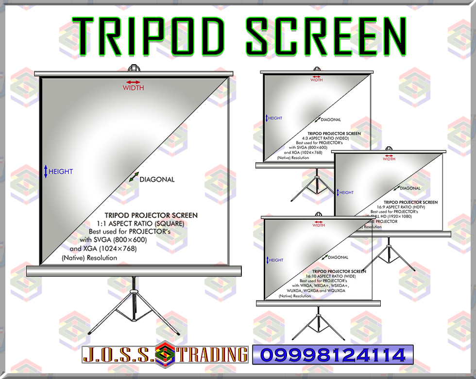 MOTORIZED SCREEN | PROJECTOR SCREEN WITH RF REMOTE CONTROL
