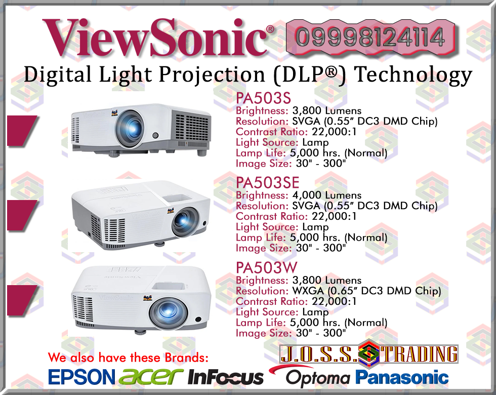 VIEWSONIC PROJECTOR | LED / LASER – DLP TECHNOLOGY