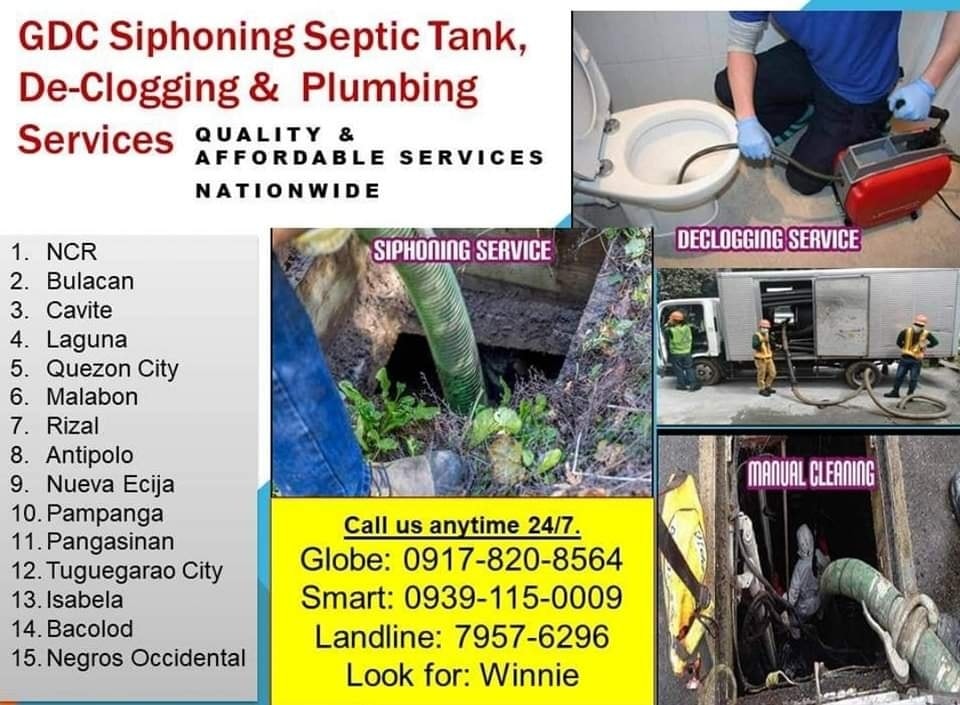 GDC PASAY MALABANAN TARLAC SIPSIP POZO NEGRO SERVICES 7957 6296