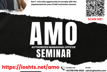 AMO Seminar PCAB Accredited AMO Seminar PCAB License