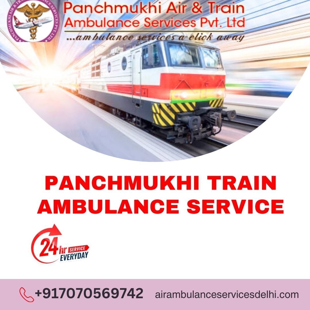 Get Advanced Panchmukhi Train Ambulance Service in Patna with Life Saving Ventilator
