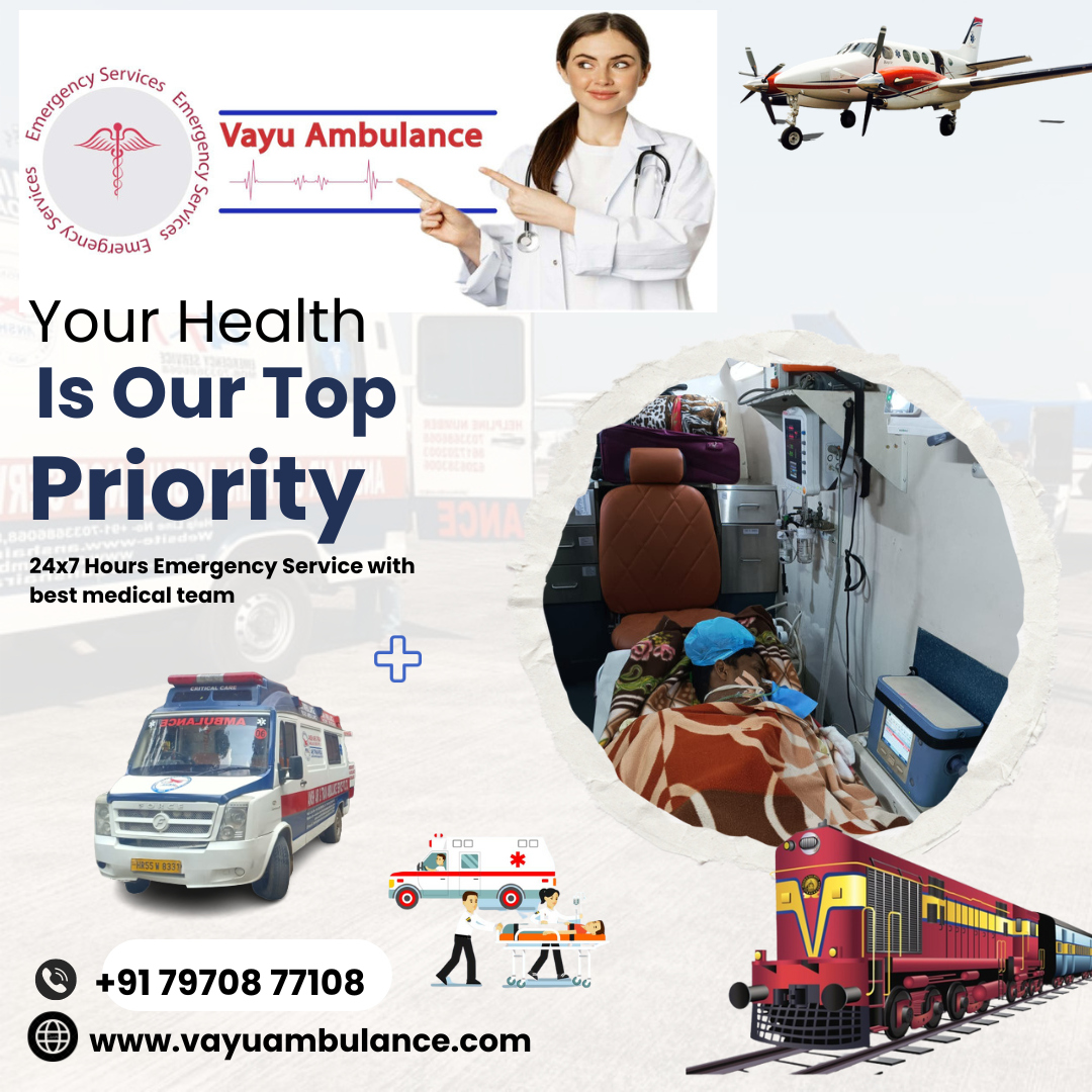 Emergency Road Ambulance Services in Ranchi – Vayu Ambulance with Advanced Medical Equipment