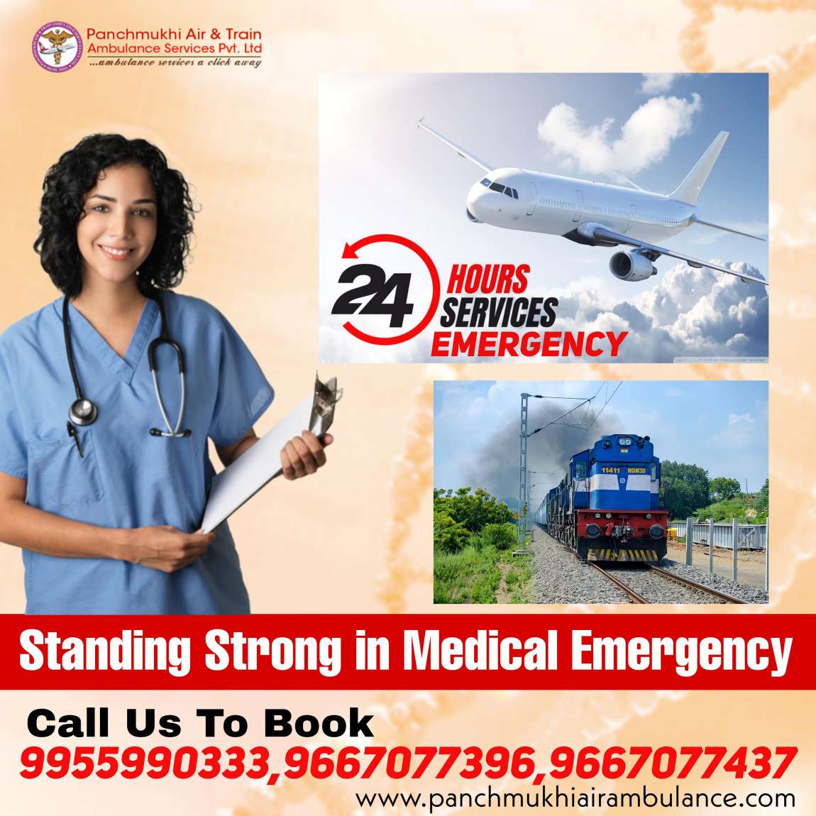 Get Unmatched Medical Facility by Panchmukhi Air Ambulance Services in Siliguri