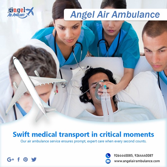 Angel Air Ambulance Service in Kolkata is Always Available to Cater to the Needs of the Patients