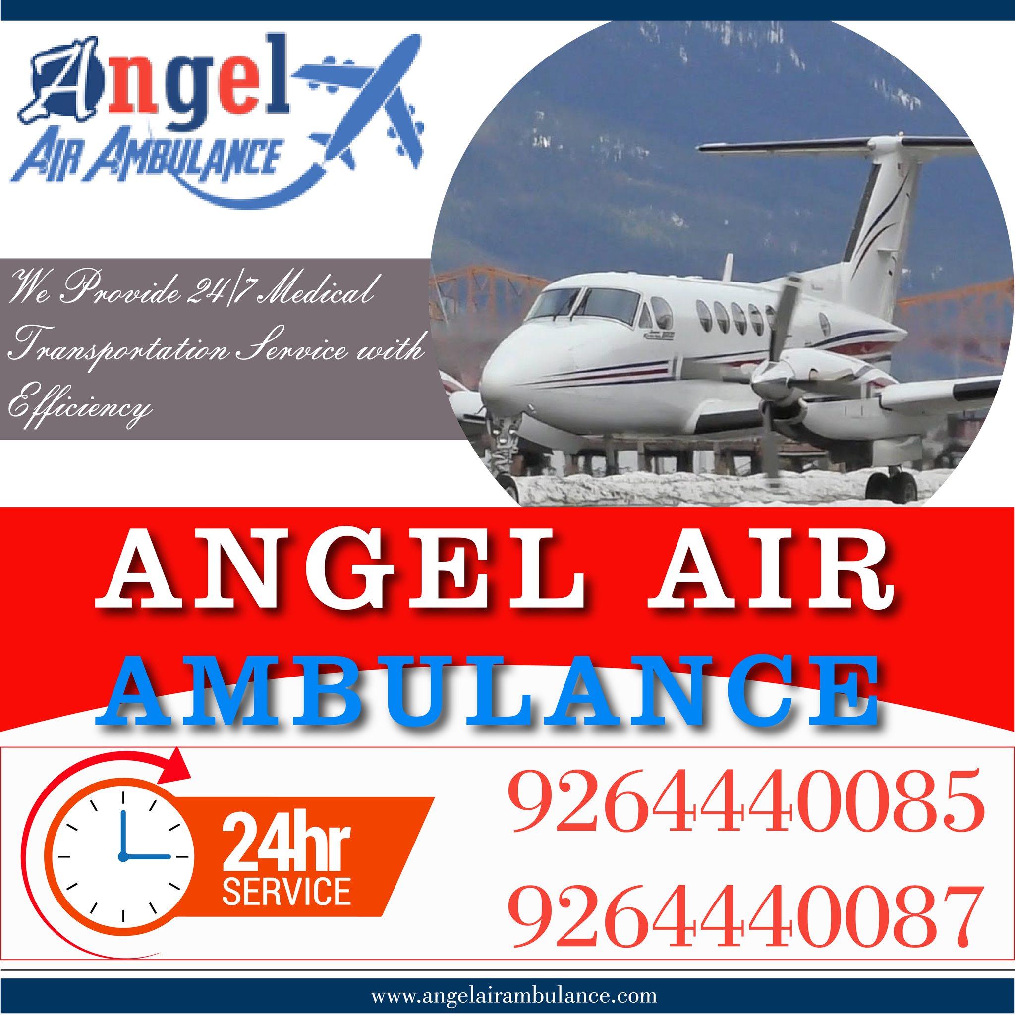 With Experienced MD Doctor Select Angel Air Ambulance from Patna