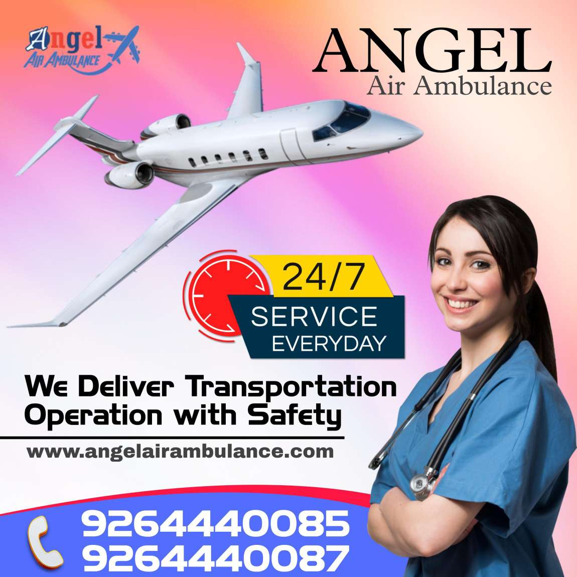 With Hi-tech Medical Assistance Opt Angel Air Ambulance from Patna