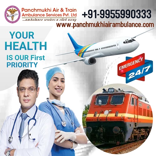 Use Panchmukhi Train Ambulance Service in Kolkata for Top-class Medical Facilities
