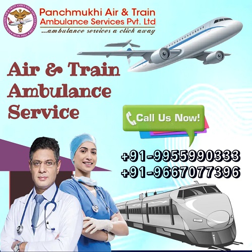 Take the Most Trusted Panchmukhi Train Ambulance Service in Delhi for Quick Journey of Patient