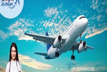 Hire Ventilator ICU Support Air Ambulance Service in Bhopal by Angel