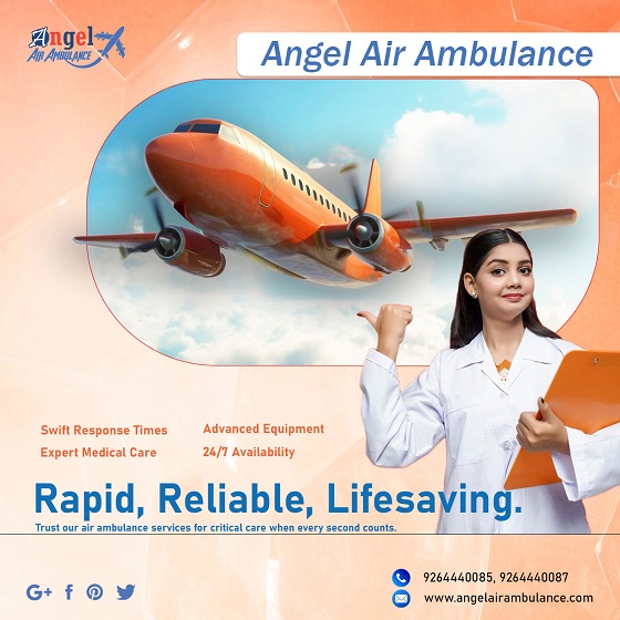 Utilize Marvelous Angel Air Ambulance Service in Delhi with ICU Setup