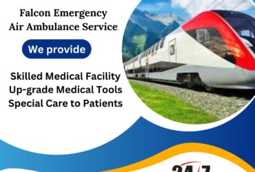 Hire Falcon Emergency Train Ambulance Service in Patna for Hi-Tech ICU Setup
