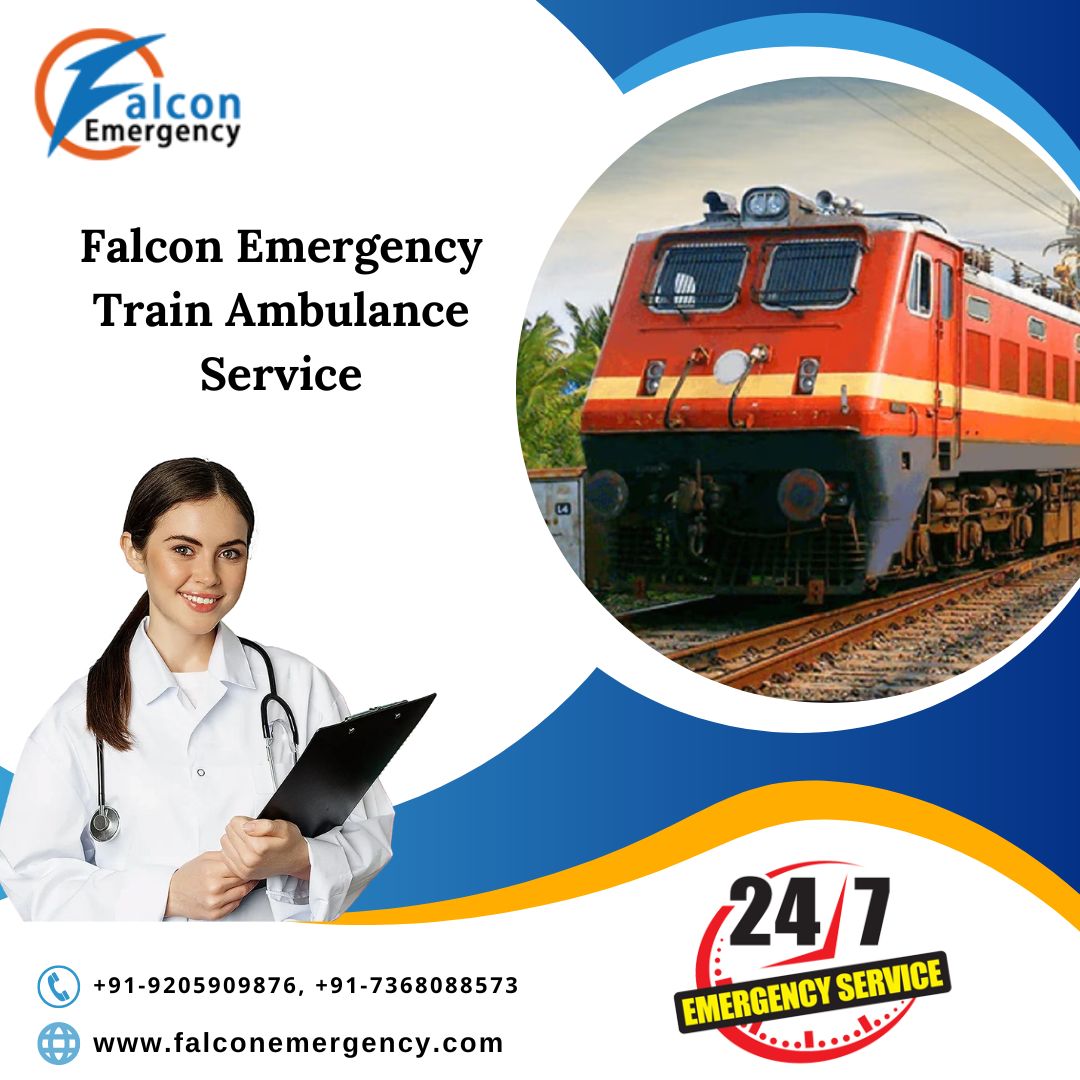 Get Falcon Emergency Train Ambulance Service in Patna for Top-class CCU Facilities