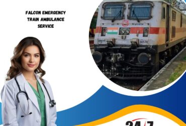 Hire Life-Care Falcon Emergency Train Ambulance Service in Patna with PICU Setup