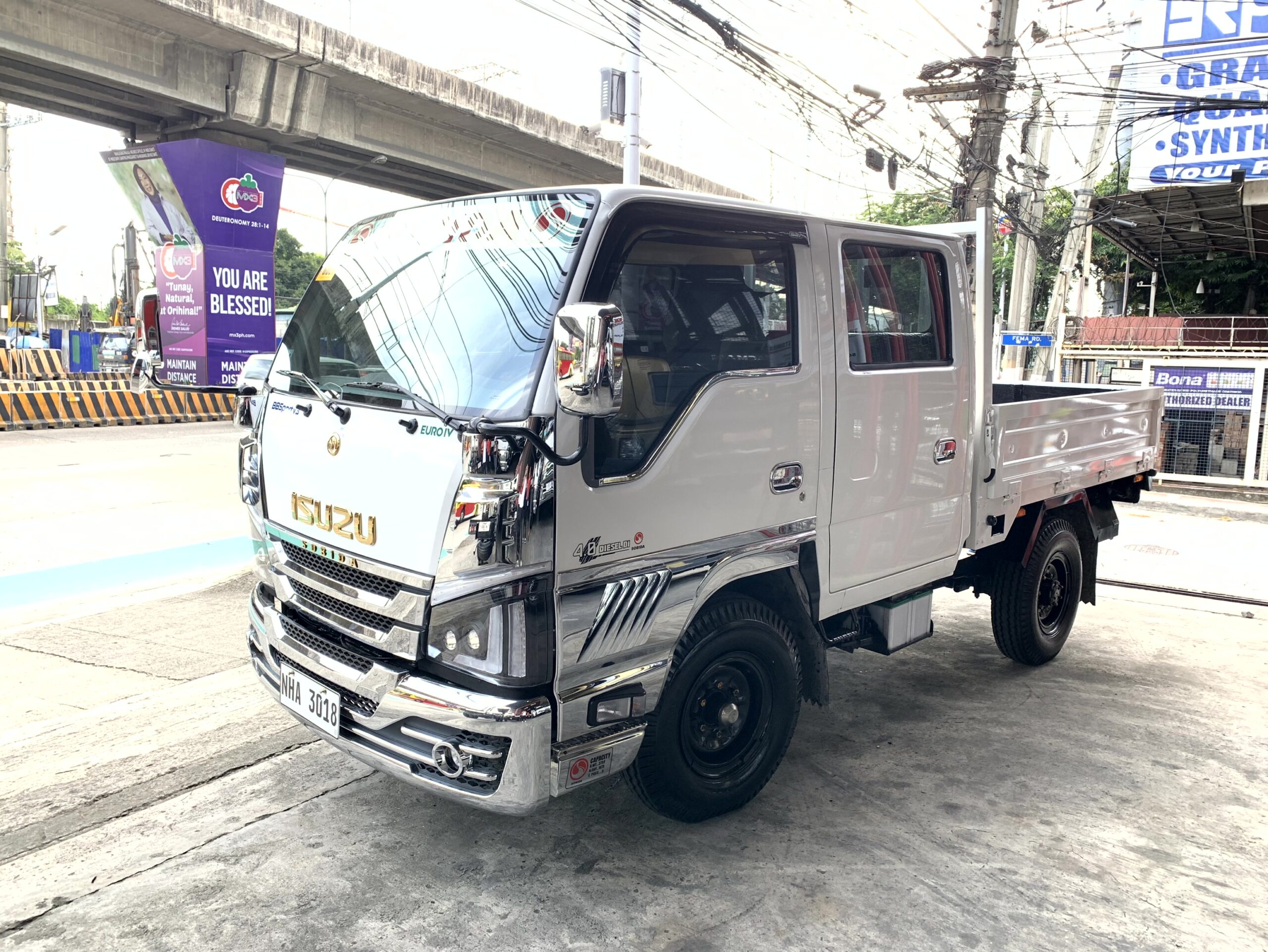 Sobida Isuzu Elf 4HL1 Surplus Double cab Dropside NKR
