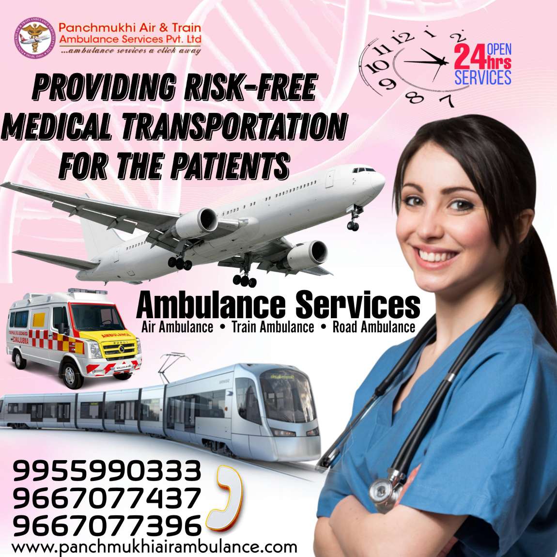 Utilize Better Medical Assistance by Panchmukhi Air Ambulance Services in Patna