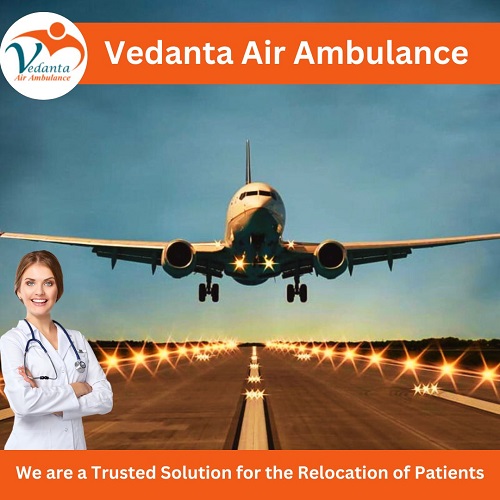 Use Vedanta Air Ambulance Service In Nagpur With Medical Device