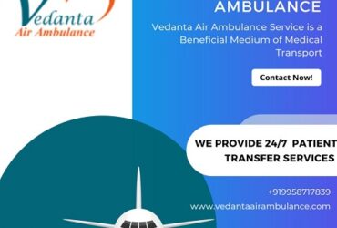 Get Advance ICU Support By Vedanta Air Ambulance Service In Indore