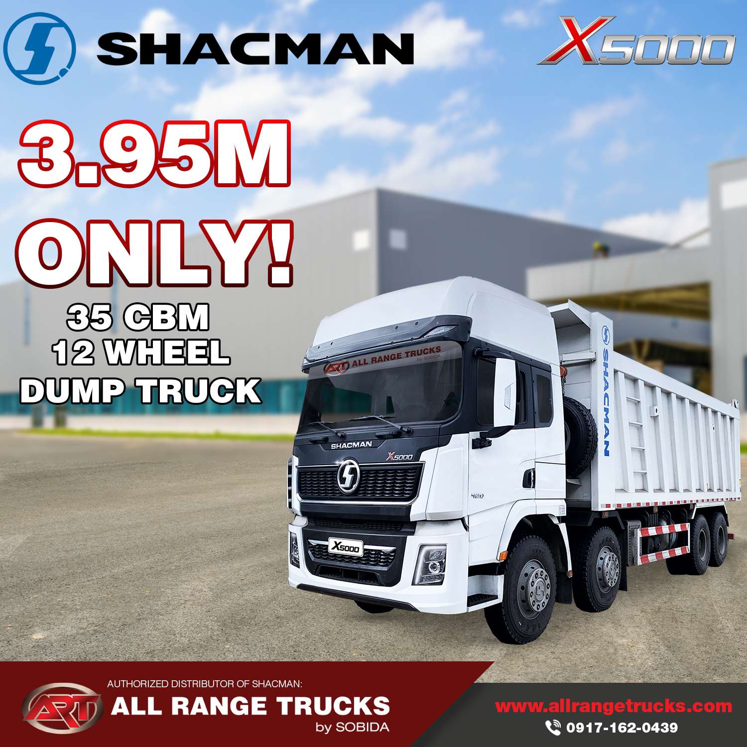 X5000 dump truck 8×4 12wheel 35 cbm BRAND NEW FOR SALE