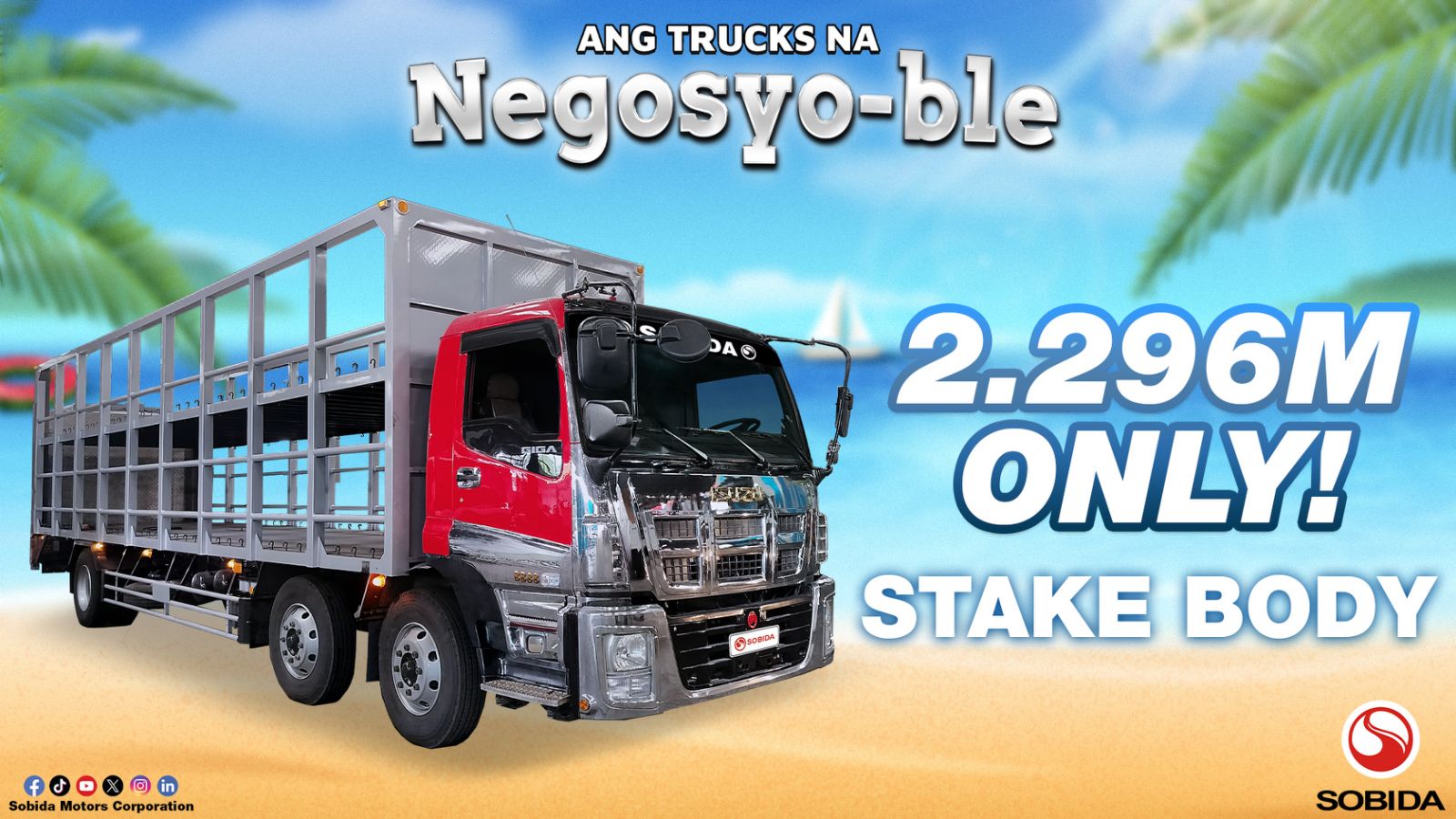 Sobida Isuzu Giga 6UZ1 Reconditioned Surplus Full Stake Body