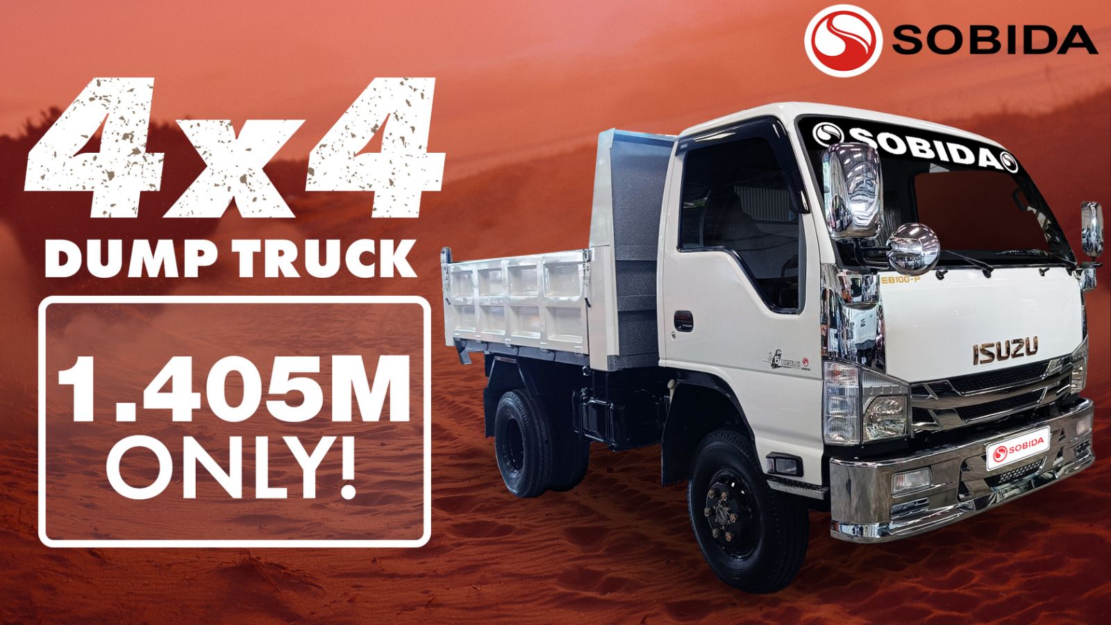 Sobida Isuzu Elf 4HG1 surplus 4×4 truck N-series NKR canter