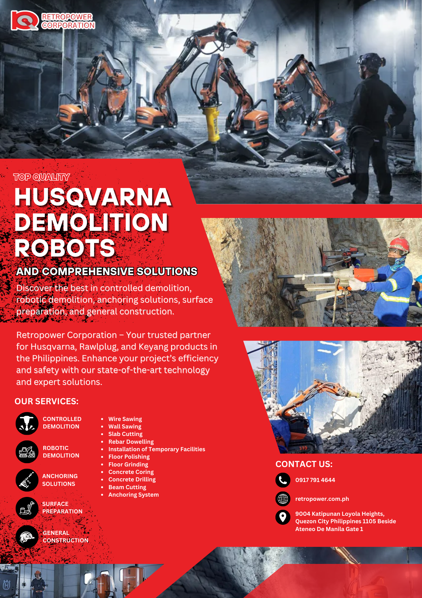 Top-Quality Husqvarna Demolition Robots & Comprehensive Solutions