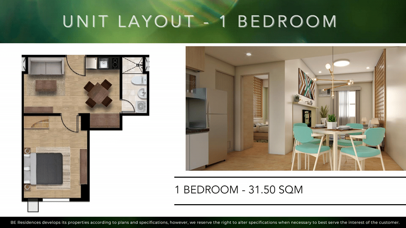 BALAI CORDOVA BY BE RESIDENCES 1BEDROOM