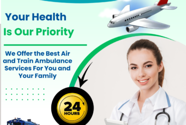 Green Bird Air and Train Ambulance in Ranchi present a Medically Outfitted Ambulance