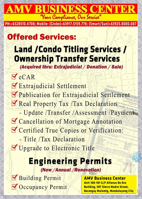 Business Registration, Retirement, Amend, Change or Transfer of Ownership