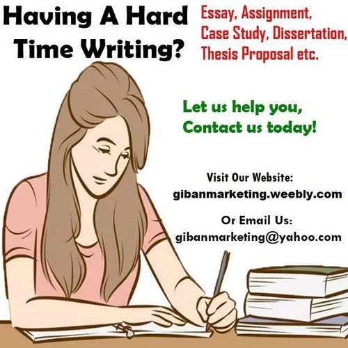 Essay, Assignment, Thesis Proposal, Case Study, Article Writer etc.