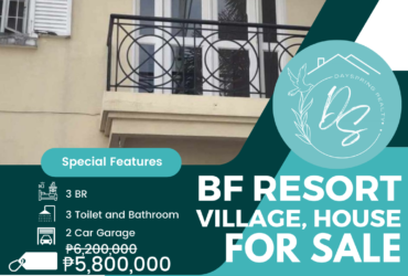 Townhouse for Sale in BF Resort Village 5.8M