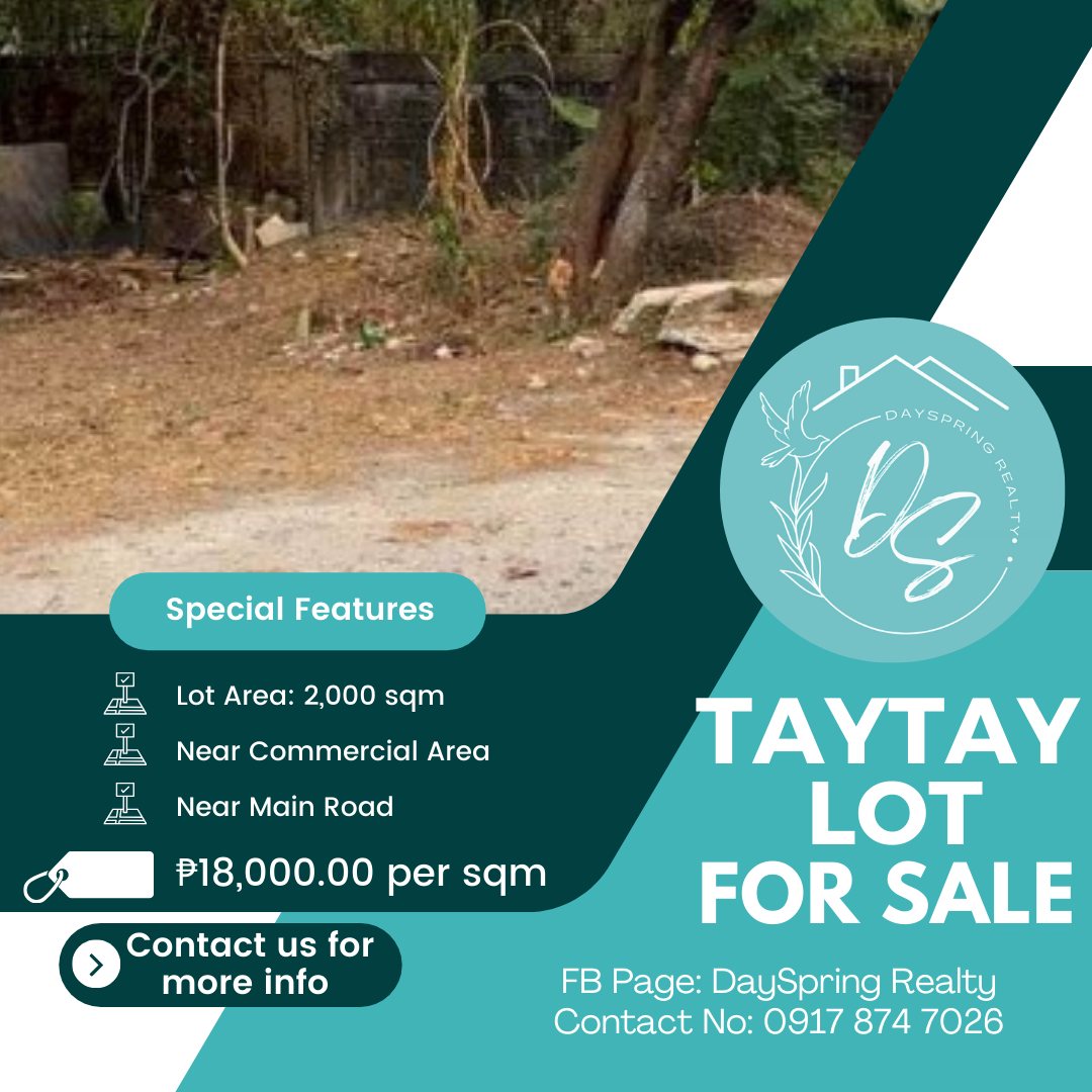 Lot For Sale in Taytay, Rizal