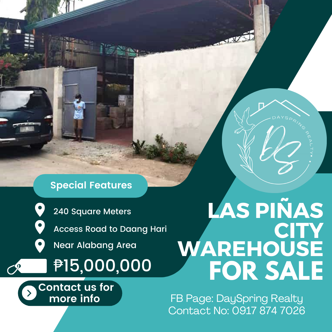 240 sqm Warehouse For Sale in Las Piñas City 15M