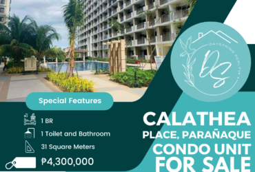 2 Condo Units For Sale in Calathea Place, Parañaque City 4M and 4.6M