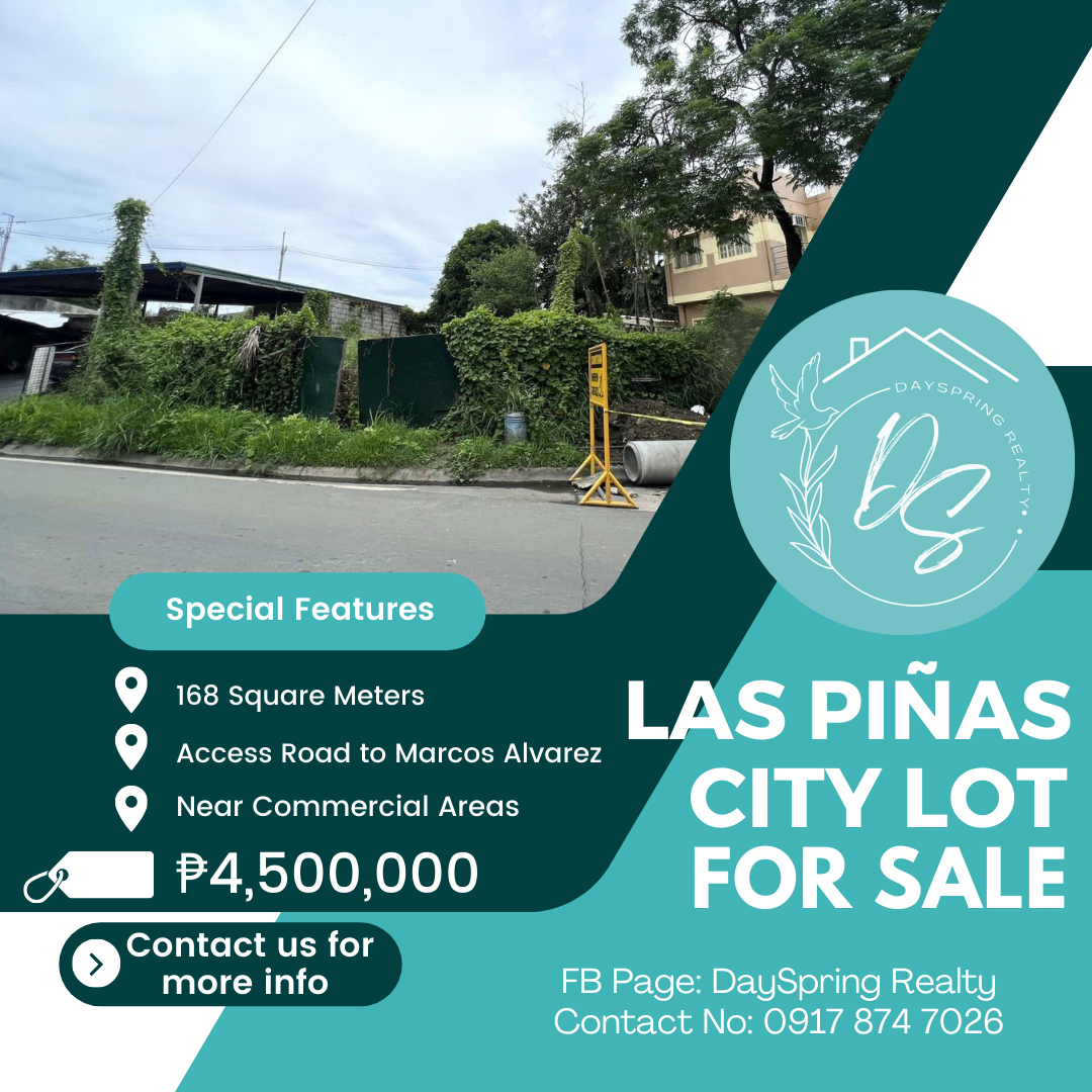 Lot for Sale in Las Piñas City 25K per sqm