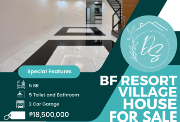 Single Attached House for Sale in BF Resort Village 17.5M