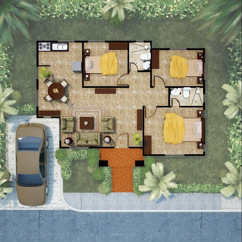 BUNGALOW SINGLE DETACHED BEACH HOUSE ROYAL PALMS TOLEDO