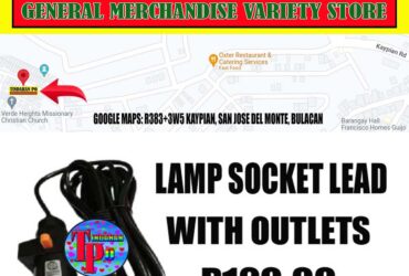 LAMP SOCKET LEAD WITH OUTLETS