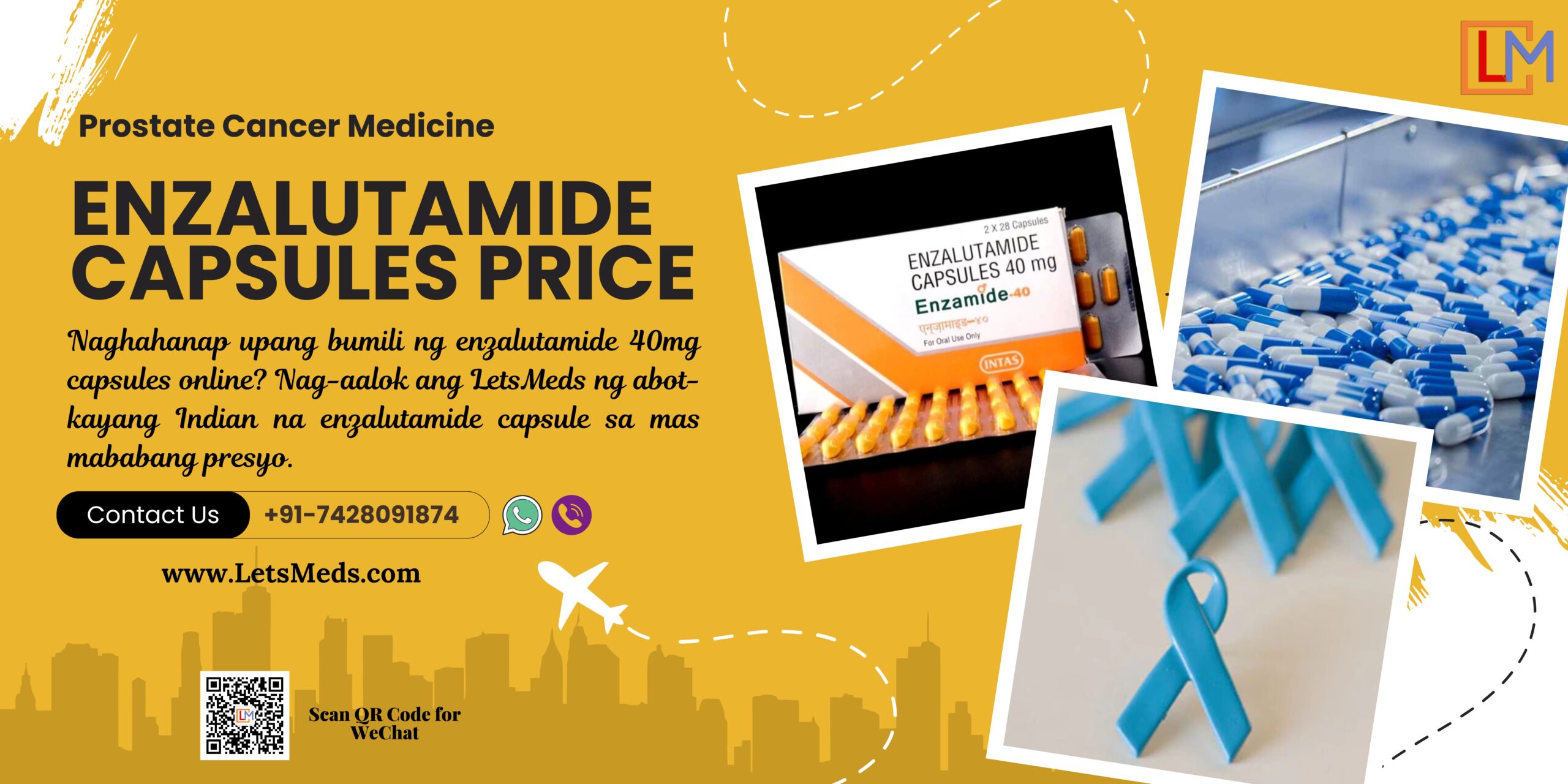 Buy Enzalutamide Capsules Price Online Philippines | Enzamide 40 mg Cost Manila