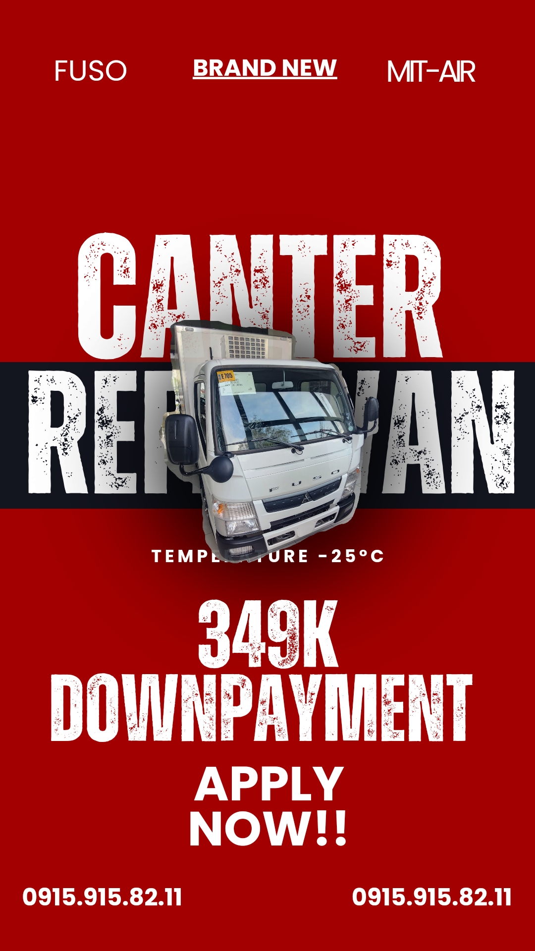 FUSO CANTER REEFER VAN Temp. -25c