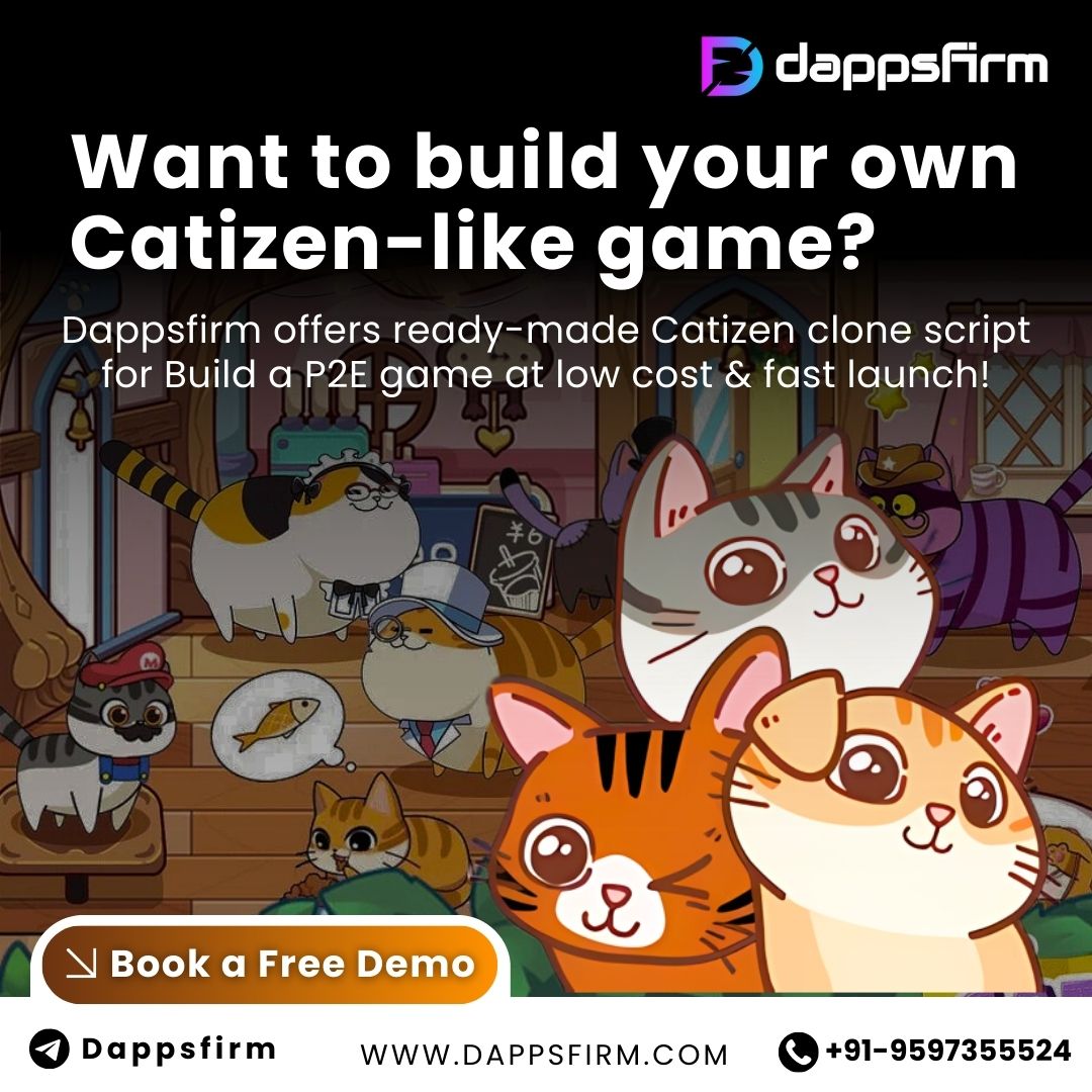 Create a P2E Game with Catizen  Script – Book Your Free Demo Now!