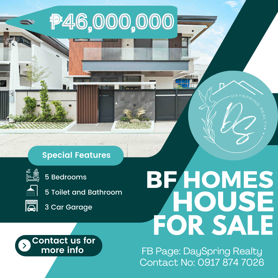 5 BR House for Sale in BF Homes 46M