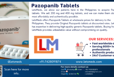 Why consider purchasing Pazopanib Tablets online in the Philippines through LetsMeds?