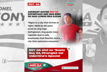 Roy GA’s Vision for Iligan: A Safer, Thriving City with Community Support and Nightlife Growth